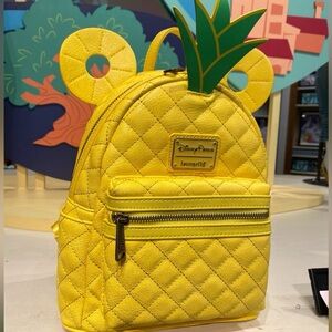 Disney Parks Loungefly Pineapple Mickey Bag